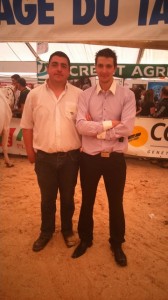 à gauche, Mathieu Durand, Président du syndicat départemental du Tarn avec Vincent Albouy
