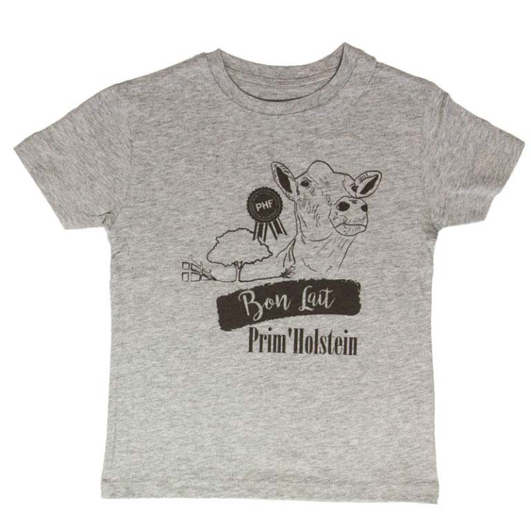 Tee-shirt (garçon) Bon lait Prim'Holstein !