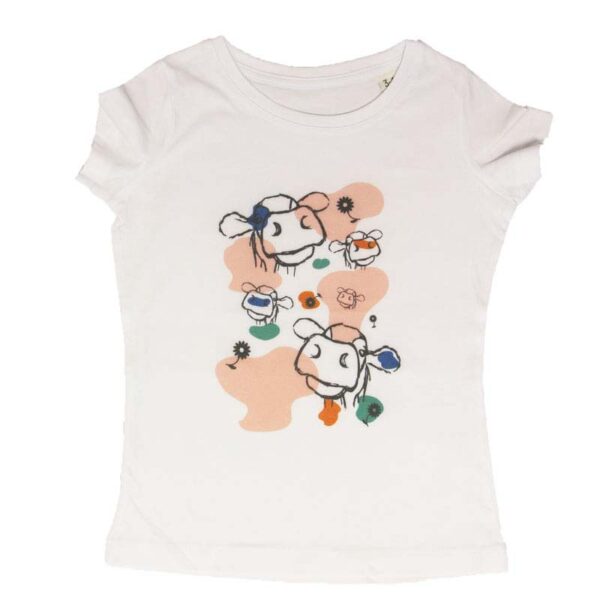 Tee-shirt (fille) - Printemps Holstein